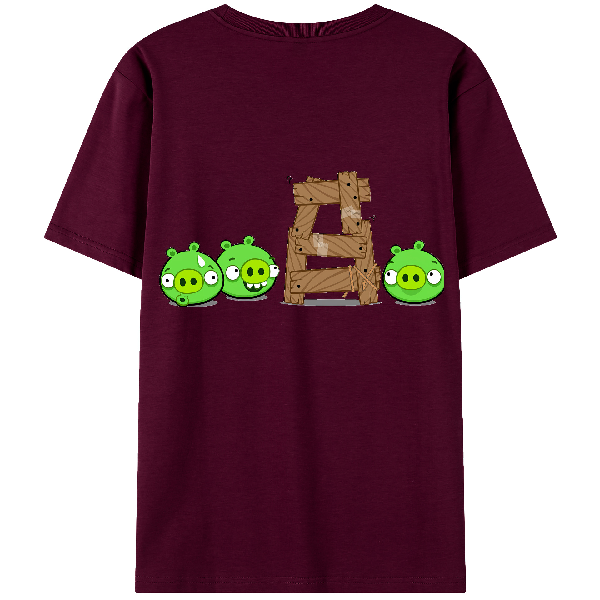 （画像用） Angry Birds アングリーバード レディース半袖Tシャツ(バックプリント)